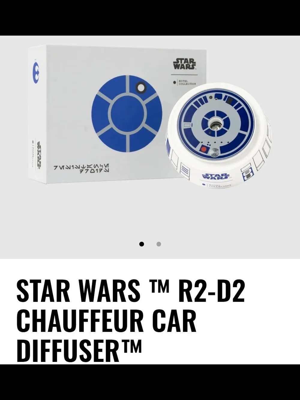 Star Wars R2-D2 Chauffeur Car Diffuser w/ Jedi Oil